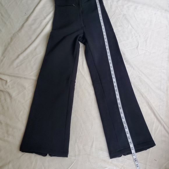 Vintage wool one piece ski pants bibs women's size 8 front & boot zip Austria - Picture 9 of 14